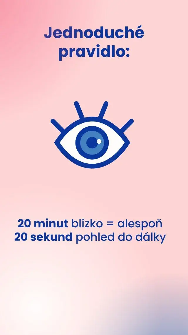 Jednoduché pravidlo 20-20-20